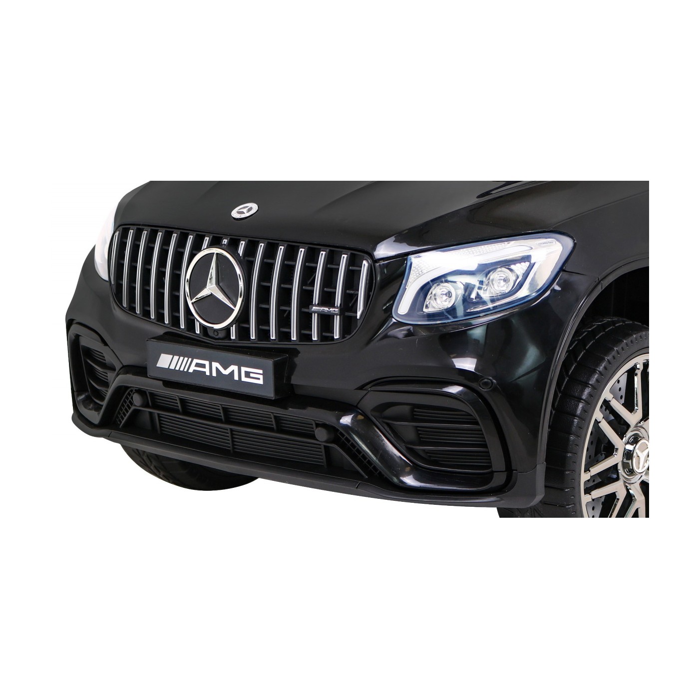 Mercedes Benz GLC63S pre deti Čierny + Diaľkové ovládanie + Pohon 4x4 + MP3 LED + EVA + Pomalý štart