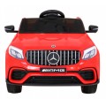 Mercedes Benz GLC63S pre deti Červený + Diaľkové ovládanie + Pohon 4x4 + MP3 LED + EVA + Pomalý štart