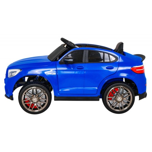 Mercedes Benz GLC63S pre deti Modrý + Diaľkové ovládanie + Pohon 4x4 + MP3 LED + EVA + Pomalý štart