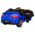 Mercedes Benz GLC63S pre deti Modrý + Diaľkové ovládanie + Pohon 4x4 + MP3 LED + EVA + Pomalý štart