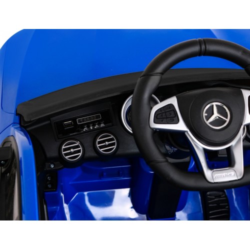 Mercedes Benz GLC63S pre deti Modrý + Diaľkové ovládanie + Pohon 4x4 + MP3 LED + EVA + Pomalý štart