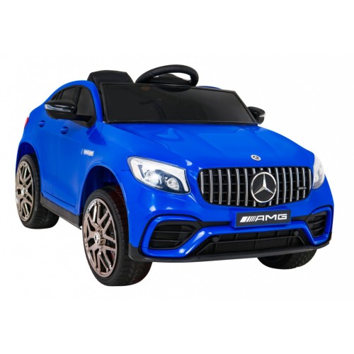 Mercedes Benz GLC63S pre deti Modrý + Diaľkové ovládanie + Pohon 4x4 + MP3 LED + EVA + Pomalý štart