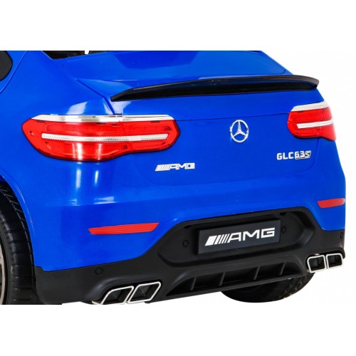 Mercedes Benz GLC63S pre deti Modrý + Diaľkové ovládanie + Pohon 4x4 + MP3 LED + EVA + Pomalý štart