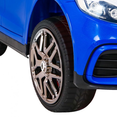 Mercedes Benz GLC63S pre deti Modrý + Diaľkové ovládanie + Pohon 4x4 + MP3 LED + EVA + Pomalý štart