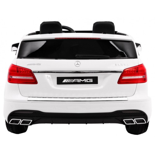 Auto na batériu Mercedes AMG GLS63 pre deti Biely + Lakovaný + 4x4 + Vetráčik