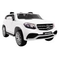 Auto na batériu Mercedes AMG GLS63 pre deti Biely + Lakovaný + 4x4 + Vetráčik