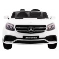Auto na batériu Mercedes AMG GLS63 pre deti Biely + Lakovaný + 4x4 + Vetráčik