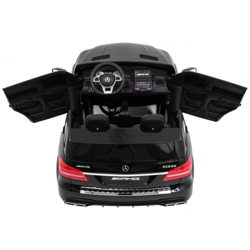 Auto na batériu Mercedes AMG GLS63 pre deti Čierny + Lakovaný + 4x4 + Vetráčik