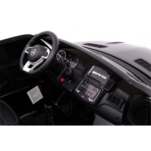 Auto na batériu Mercedes AMG GLS63 pre deti Čierny + Lakovaný + 4x4 + Vetráčik