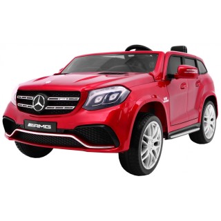 Auto na batériu Mercedes AMG GLS63 pre deti Červený + Lakovaný + 4x4 + Vetráčik