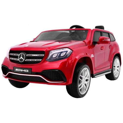 Auto na batériu Mercedes AMG GLS63 pre deti Červený + Lakovaný + 4x4 + Vetráčik
