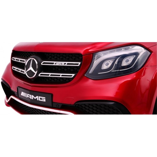 Auto na batériu Mercedes AMG GLS63 pre deti Červený + Lakovaný + 4x4 + Vetráčik