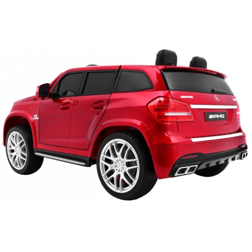 Auto na batériu Mercedes AMG GLS63 pre deti Červený + Lakovaný + 4x4 + Vetráčik