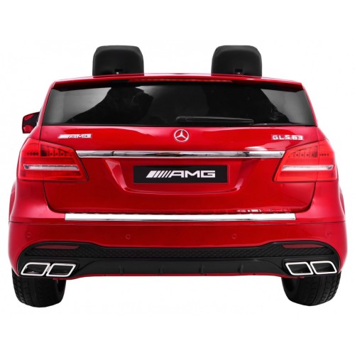 Auto na batériu Mercedes AMG GLS63 pre deti Červený + Lakovaný + 4x4 + Vetráčik