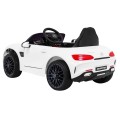 Mercedes Benz GT na batériu pre deti Biely + Diaľkové ovládanie + Pomalý štart + MP3 LED