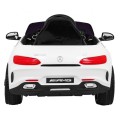 Mercedes Benz GT na batériu pre deti Biely + Diaľkové ovládanie + Pomalý štart + MP3 LED
