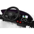 Mercedes Benz GT na batériu pre deti Biely + Diaľkové ovládanie + Pomalý štart + MP3 LED