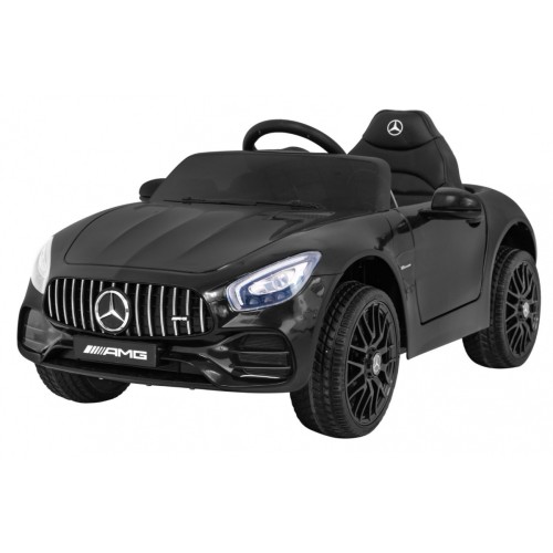 Mercedes Benz GT na batériu pre deti Čierny + Diaľkové ovládanie + Pomalý štart + MP3 LED