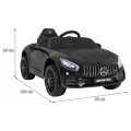 Mercedes Benz GT na batériu pre deti Čierny + Diaľkové ovládanie + Pomalý štart + MP3 LED