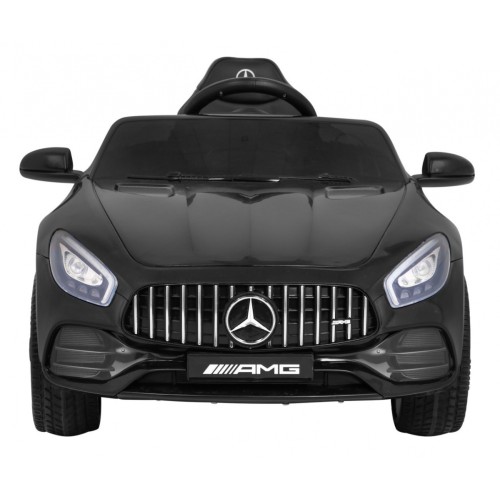 Mercedes Benz GT na batériu pre deti Čierny + Diaľkové ovládanie + Pomalý štart + MP3 LED