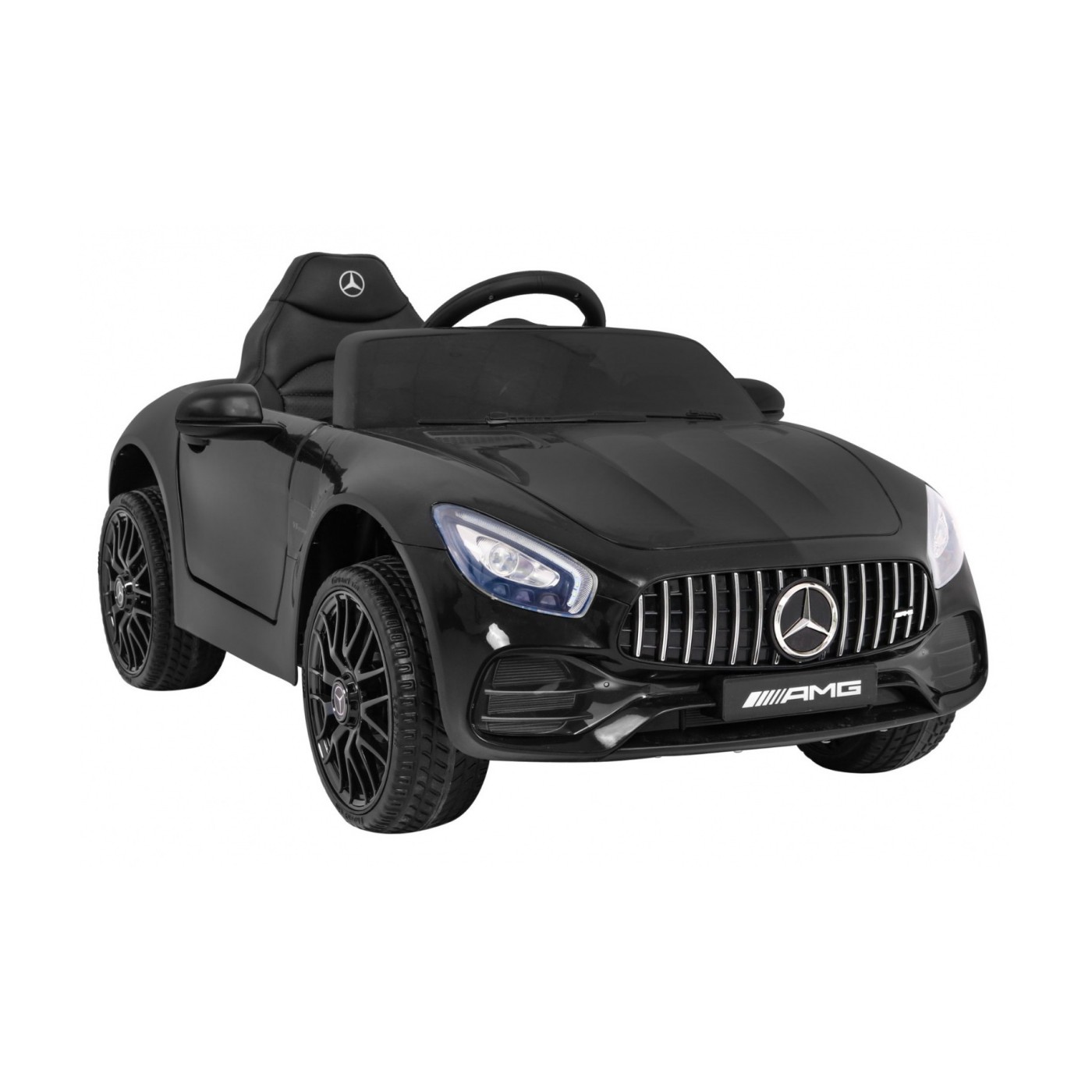 Mercedes Benz GT na batériu pre deti Čierny + Diaľkové ovládanie + Pomalý štart + MP3 LED