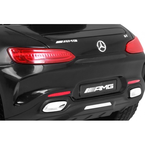 Mercedes Benz GT na batériu pre deti Čierny + Diaľkové ovládanie + Pomalý štart + MP3 LED
