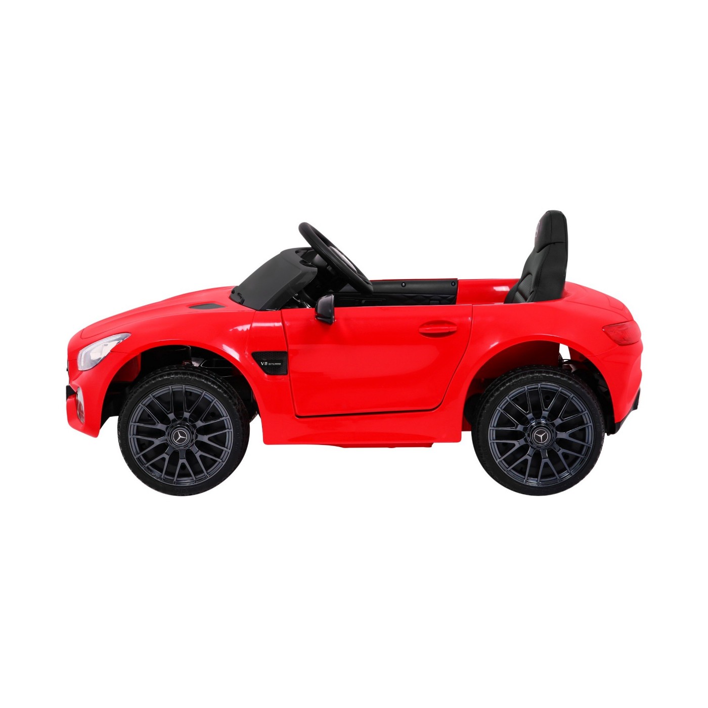 Mercedes Benz GT na batériu pre deti Červený + Diaľkové ovládanie + Pomalý štart + MP3 LED