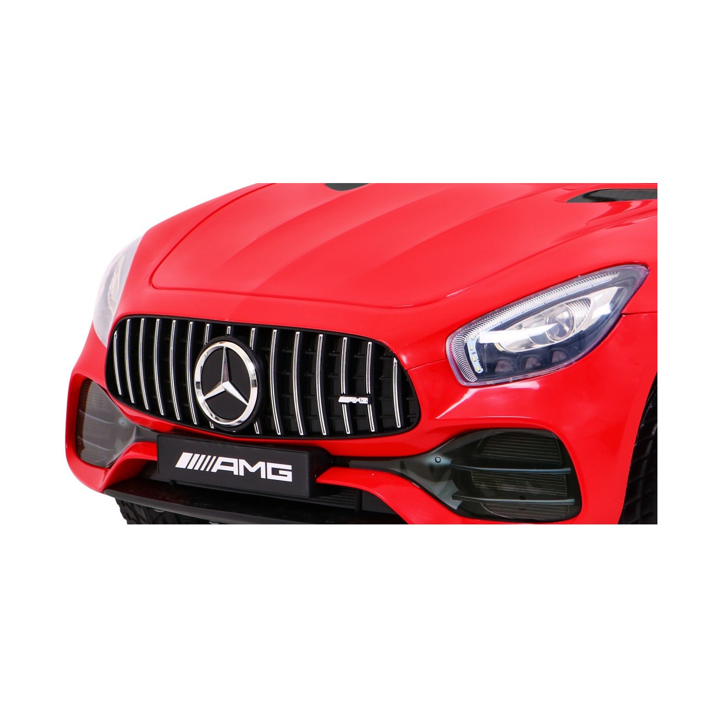 Mercedes Benz GT na batériu pre deti Červený + Diaľkové ovládanie + Pomalý štart + MP3 LED
