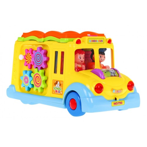 Multifunkčný Autobus pre deti 12m+ Zvuky Svetlá + Pohyblivé časti + Mini interaktívne hry