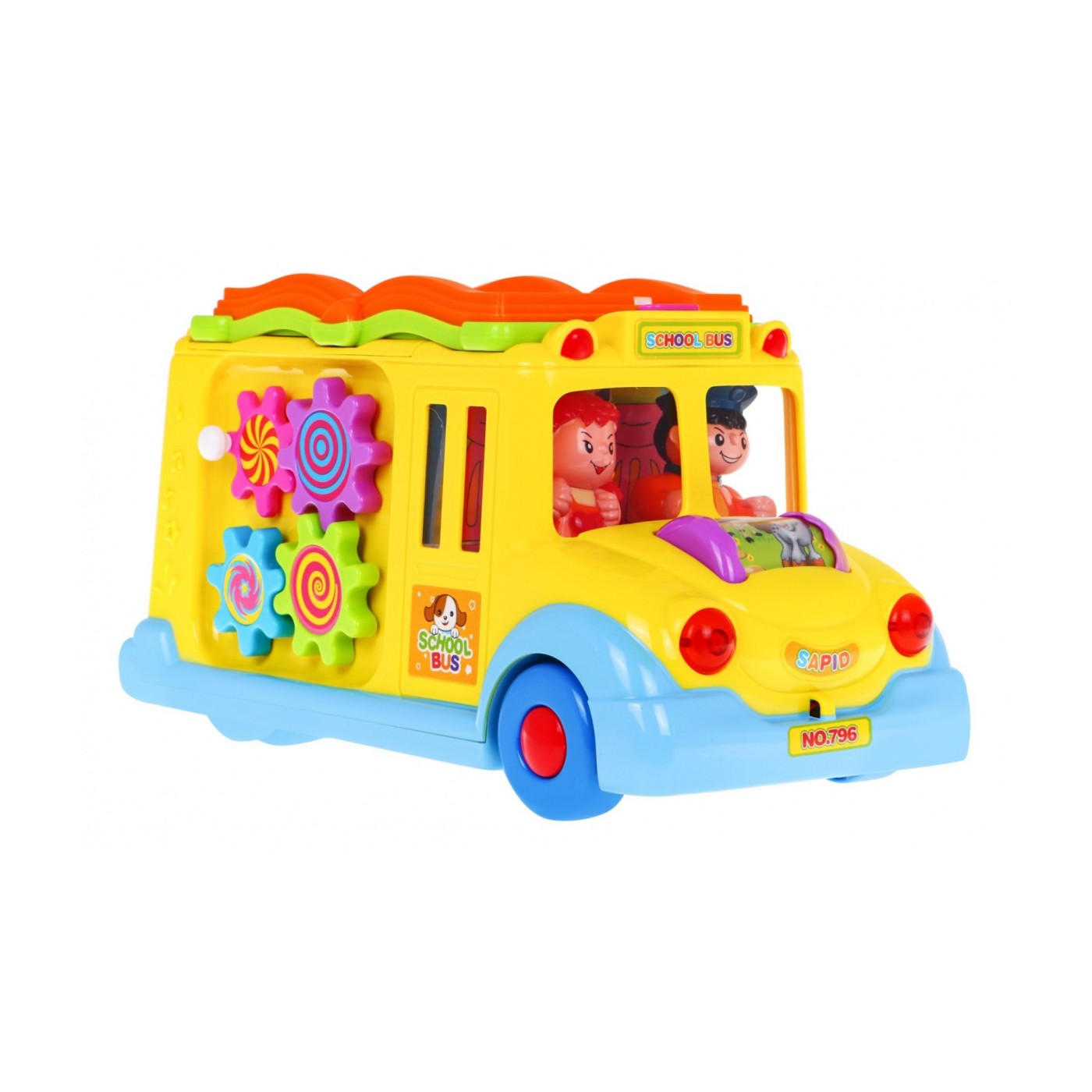 Multifunkčný Autobus pre deti 12m+ Zvuky Svetlá + Pohyblivé časti + Mini interaktívne hry