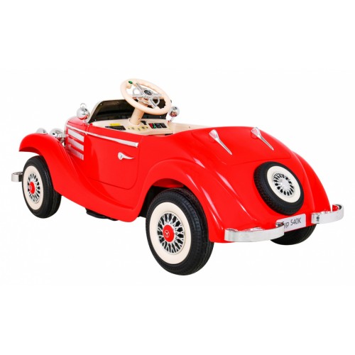 Mercedes Benz Retro 540A pre deti Červený + Režim "Rodič" + Diaľkové ovládanie + Audio panel + LED