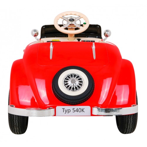 Mercedes Benz Retro 540A pre deti Červený + Režim "Rodič" + Diaľkové ovládanie + Audio panel + LED