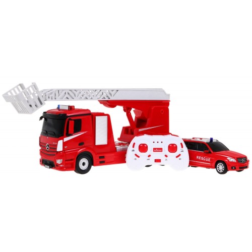 Mercedes-Benz požiarna ochrana 2v1 RASTAR Diaľkovo ovládané Požiarne vozidlo Záchranné auto