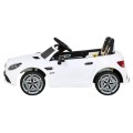 Mercedes Benz SLC300 Auto na batériu pre deti Biely + Zvuky MP3 Svetlá + Diaľkové ovládanie + Pomalý štart