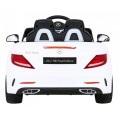 Mercedes Benz SLC300 Auto na batériu pre deti Biely + Zvuky MP3 Svetlá + Diaľkové ovládanie + Pomalý štart