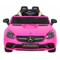 Mercedes Benz SLC300 Auto na batériu pre deti Ružový + Zvuky MP3 Svetlá + Diaľkové ovládanie + Pomalý štart