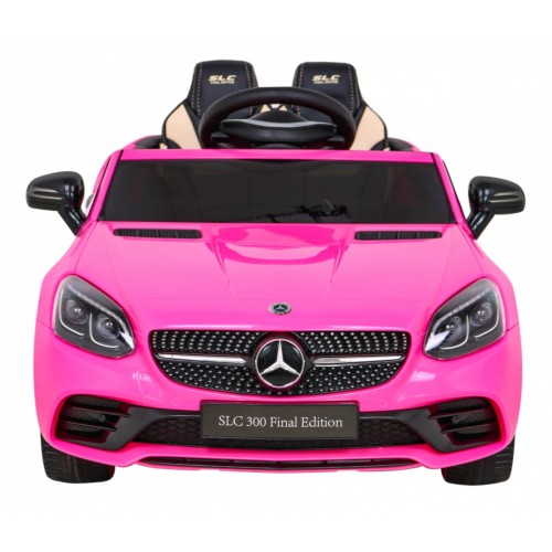 Mercedes Benz SLC300 Auto na batériu pre deti Ružový + Zvuky MP3 Svetlá + Diaľkové ovládanie + Pomalý štart