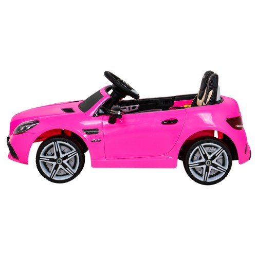 Mercedes Benz SLC300 Auto na batériu pre deti Ružový + Zvuky MP3 Svetlá + Diaľkové ovládanie + Pomalý štart