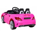 Mercedes Benz SLC300 Auto na batériu pre deti Ružový + Zvuky MP3 Svetlá + Diaľkové ovládanie + Pomalý štart