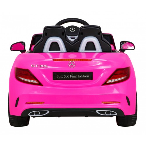Mercedes Benz SLC300 Auto na batériu pre deti Ružový + Zvuky MP3 Svetlá + Diaľkové ovládanie + Pomalý štart