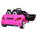 Mercedes Benz SLC300 Auto na batériu pre deti Ružový + Zvuky MP3 Svetlá + Diaľkové ovládanie + Pomalý štart