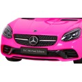Mercedes Benz SLC300 Auto na batériu pre deti Ružový + Zvuky MP3 Svetlá + Diaľkové ovládanie + Pomalý štart