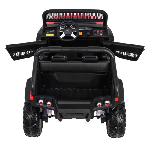 Mercedes Benz Unimog pre deti Červený + Pohon 4x4 + Diaľkové ovládanie + Batožinový priestor + Pomalý štart + MP3 LED