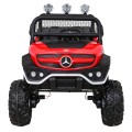 Mercedes Benz Unimog pre deti Terénny Červený + Pohon 4x4 + Diaľkové ovládanie + Batožinový priestor + Pomalý štart + MP3 LED