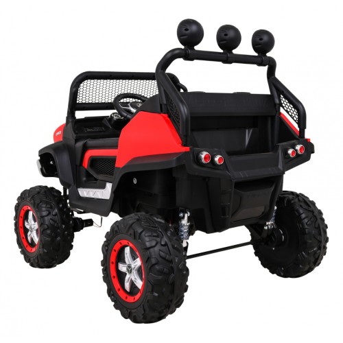 Mercedes Benz Unimog pre deti Terénny Červený + Pohon 4x4 + Diaľkové ovládanie + Batožinový priestor + Pomalý štart + MP3 LED