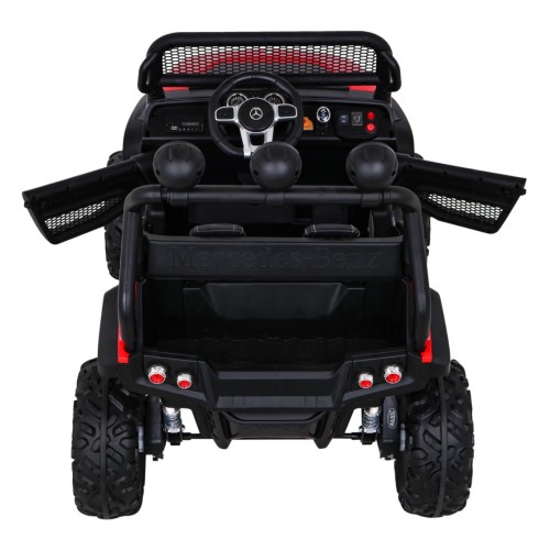 Mercedes Benz Unimog pre deti Terénny Červený + Pohon 4x4 + Diaľkové ovládanie + Batožinový priestor + Pomalý štart + MP3 LED