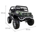 Mercedes Benz Unimog pre deti Lakovaný Moro + Pohon 4x4 + Diaľkové ovládanie + Batožinový priestor + Pomalý štart + Rádio MP3 +