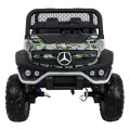 Mercedes Benz Unimog pre deti Lakovaný Moro + Pohon 4x4 + Diaľkové ovládanie + Batožinový priestor + Pomalý štart + Rádio MP3 +