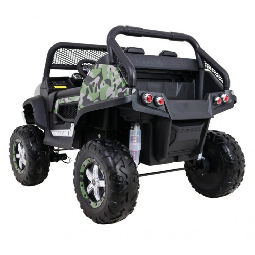 Mercedes Benz Unimog pre deti Lakovaný Moro + Pohon 4x4 + Diaľkové ovládanie + Batožinový priestor + Pomalý štart + Rádio MP3 +