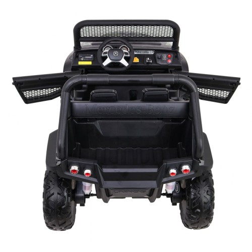 Mercedes Benz Unimog pre deti Lakovaný Moro + Pohon 4x4 + Diaľkové ovládanie + Batožinový priestor + Pomalý štart + Rádio MP3 +
